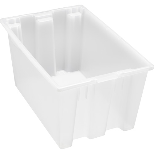 Contenant robuste Stack & Nest, 15" x 19,5" x 29,5", Transparent Groupe Generik