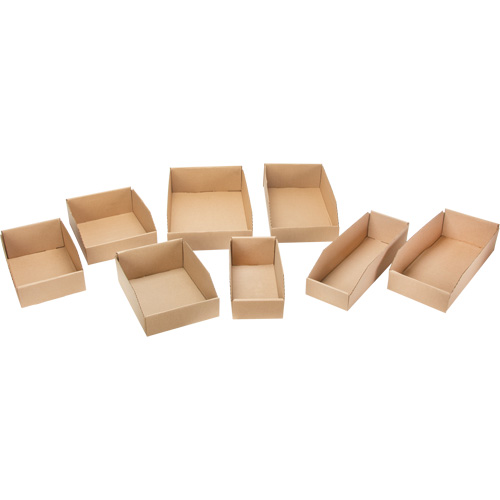 Boîtes profondes en carton ondul&eacute;, 2-7/8" la x 17-1/4" p x 4-1/2" h, Beige Groupe Generik