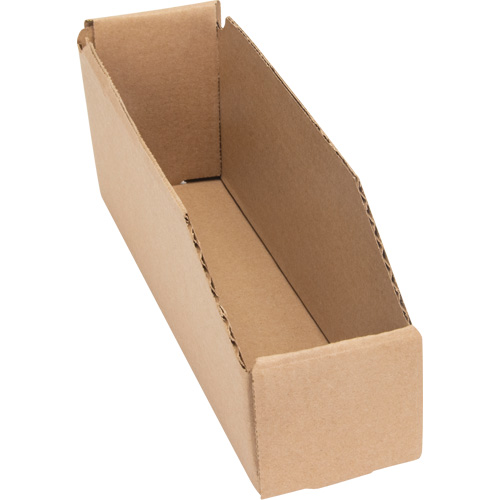 Deep Corrugated Parts Bins, 2-7/8" W x 11-1/4" D x 4-1/2" H, Beige Groupe Generik