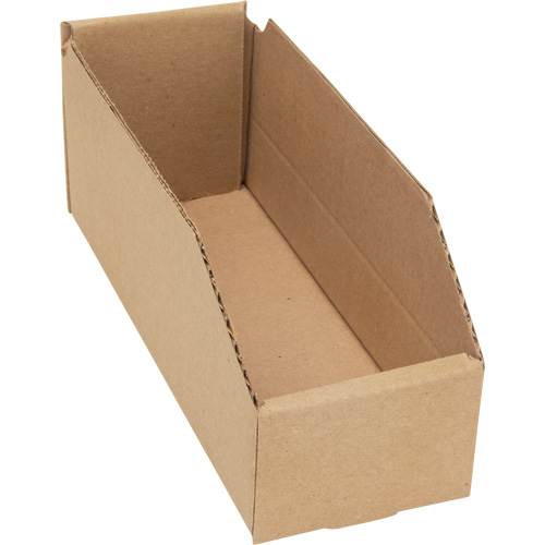 Boîtes profondes en carton ondul&eacute;, 3-3/4" la x 11-1/4" p x 4-1/2" h, Beige Groupe Generik