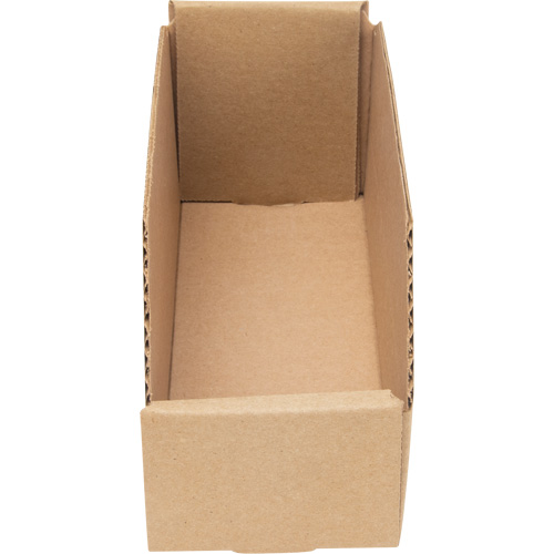 Boîtes profondes en carton ondul&eacute;, 3-3/4" la x 11-1/4" p x 4-1/2" h, Beige Groupe Generik