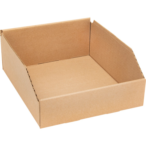 Boîtes profondes en carton ondul&eacute;, 9-3/4" la x 11-1/4" p x 4-1/2" h, Beige Groupe Generik