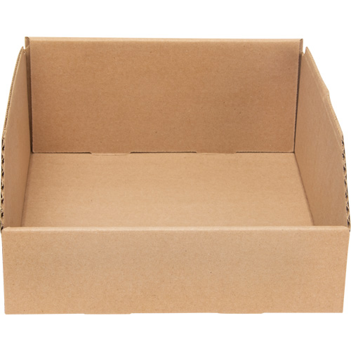 Boîtes profondes en carton ondul&eacute;, 9-3/4" la x 11-1/4" p x 4-1/2" h, Beige Groupe Generik