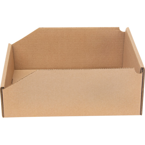 Boîtes profondes en carton ondul&eacute;, 9-3/4" la x 11-1/4" p x 4-1/2" h, Beige Groupe Generik