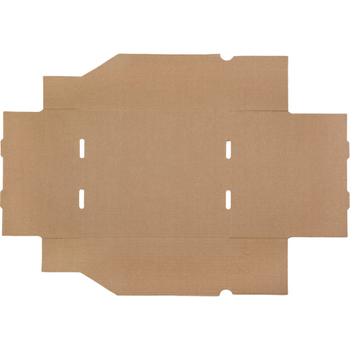 Boîtes profondes en carton ondul&eacute;, 9-3/4" la x 11-1/4" p x 4-1/2" h, Beige Groupe Generik