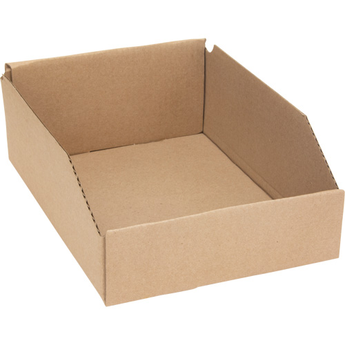 Deep Corrugated Parts Bins, 8-3/4" W x 11-1/4" D x 4-1/2" H, Beige Groupe Generik