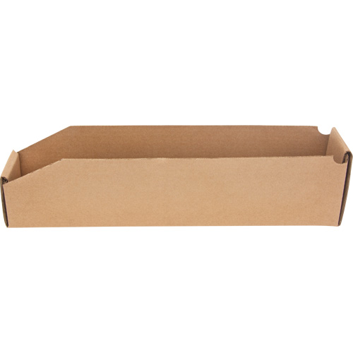 Deep Corrugated Parts Bins, 1-7/8" W x 17-1/8" D x 4-1/2" H, Beige Groupe Generik