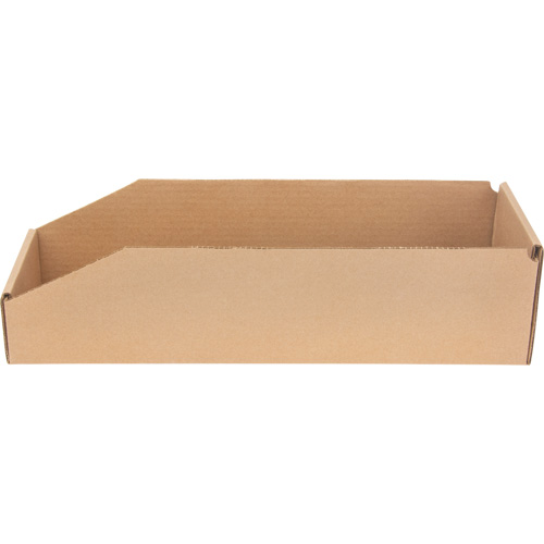 Deep Corrugated Parts Bins, 5-3/4" W x 17-1/4" D x 4-1/2" H, Beige Groupe Generik