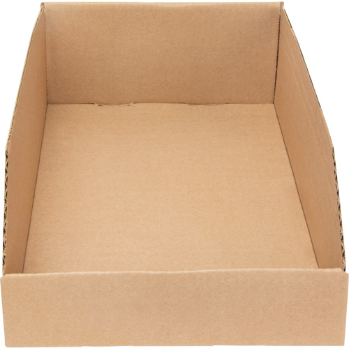 Deep Corrugated Parts Bins, 9-3/4" W x 17-1/4" D x 4-1/2" H, Beige Groupe Generik