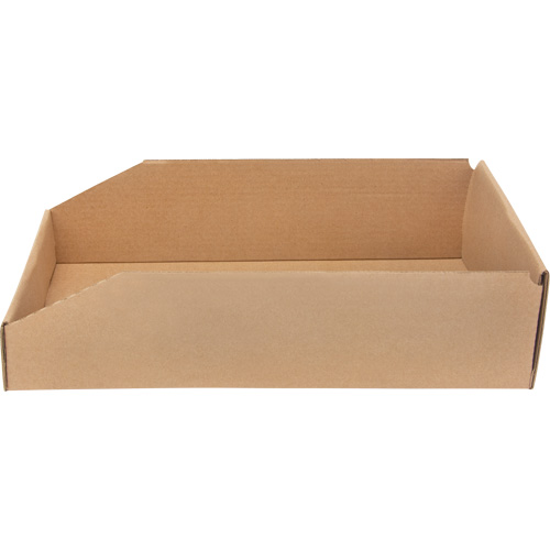 Deep Corrugated Parts Bins, 9-3/4" W x 17-1/4" D x 4-1/2" H, Beige Groupe Generik