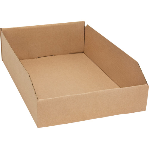Deep Corrugated Parts Bins, 11-3/4" W x 17-1/4" D x 4-1/2" H, Beige Groupe Generik