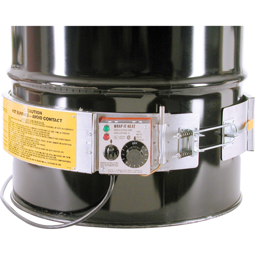 Chauffe-barils &agrave; thermostat, Barils en acier, 16 gal. US (13,32 gal. imp.), 200°F - 400°F, 120 V Groupe Generik