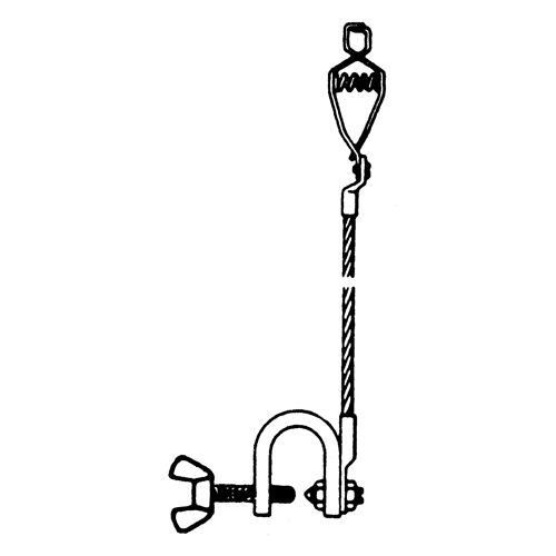 Light-Duty Bonding & Grounding Wire Assemblies - Alligator Clip & Small C-Clamps Groupe Generik