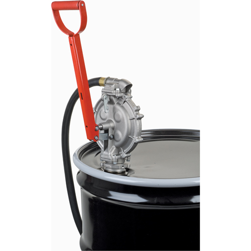 Hand Pump, Aluminum/Steel, 25.5 oz./Stroke, Fits 15-55 Gal. Groupe Generik
