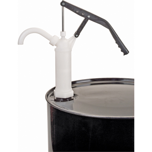 Lever-Type Drum Pump, PTFE, 14 oz./Stroke, Fits 5-55 Gal. Groupe Generik