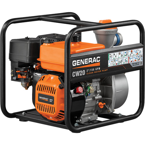 Pompe &agrave; eau propre, 158 gal./min, 208 cc, 4 cycles OHV Groupe Generik