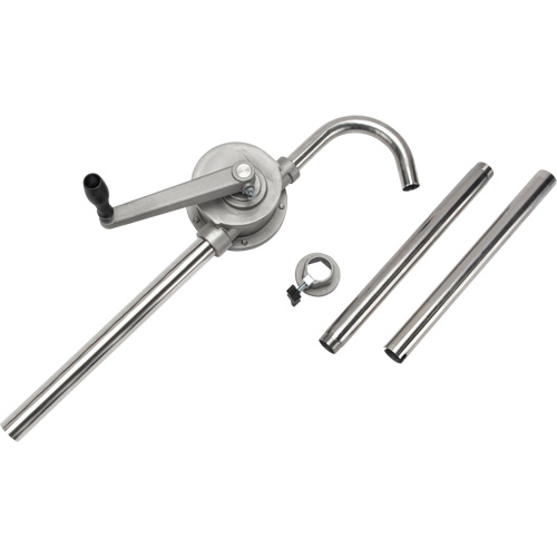 Rotary Type Drum Pump, Stainless Steel, Fits 55 Gal., 12 oz./Stroke Groupe Generik