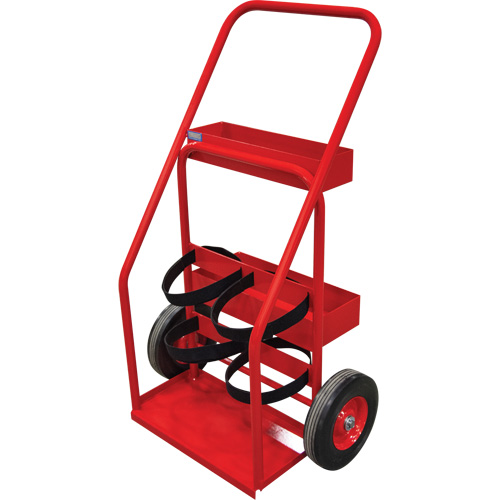 Hot Works Fire Prevention Cart, Semi-Pneumatic Wheels, 17.75" W x 8.9" L Base, 100 lbs. Groupe Generik