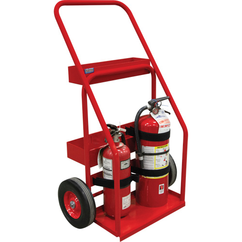 Hot Works Fire Prevention Cart, Semi-Pneumatic Wheels, 17.75" W x 8.9" L Base, 100 lbs. Groupe Generik
