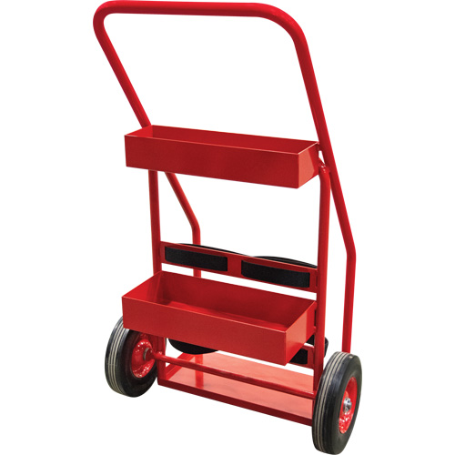 Hot Works Fire Prevention Cart, Semi-Pneumatic Wheels, 17.75" W x 8.9" L Base, 100 lbs. Groupe Generik