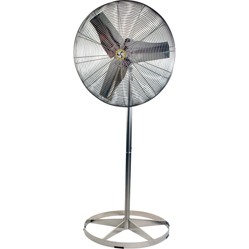 Stainless Steel Food Service Washdown Air Circulating Fans, Industrial, 1 Speed, 20" Diameter Groupe Generik