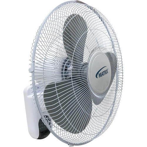 Wall Mount Oscillating Fan, Commercial, 3 Speed, 16" Diameter Groupe Generik