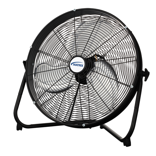 High Velocity Floor Fan, Commercial, 3 Speed, 20" Diameter Groupe Generik