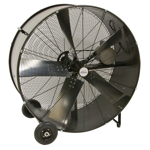 Heavy-Duty Fixed Belt Drive Drum Fan, Industrial, 2 Speed, 42" Diameter Groupe Generik