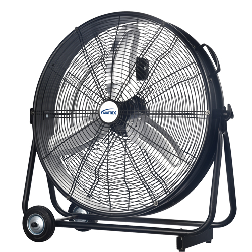 Light Industrial Direct-Drive Slim Drum Fan, Industrial, 3 Speed, 24" Diameter Groupe Generik