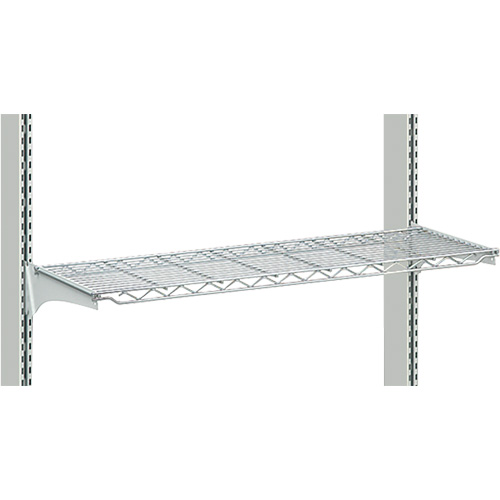 Postes de travail modulaires ergonomiques - Tablettes en fil m&eacute;tallique Groupe Generik
