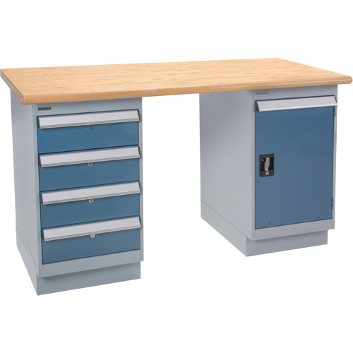 &eacute;tabli pr&eacute;conçu, Porte & tiroirs, Cap 2500 lb, 72" la x 30" p, 34" h Groupe Generik
