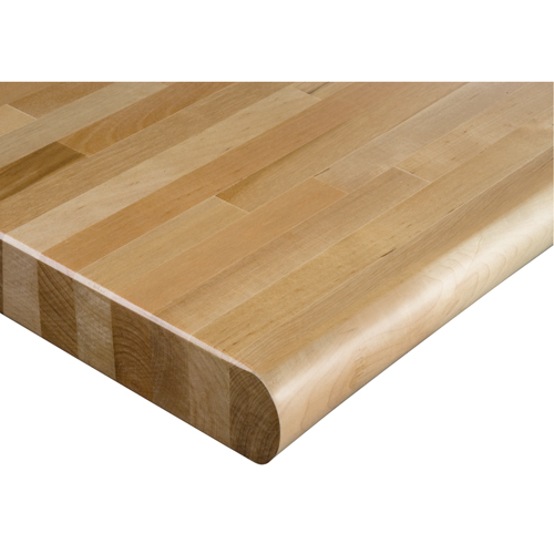 Dessus d'&eacute;tabli en bois dur stratifi&eacute;, 96" la x 48" p, Bordure Arrondi, &eacute;paisseur 1-3/4" Groupe Generik
