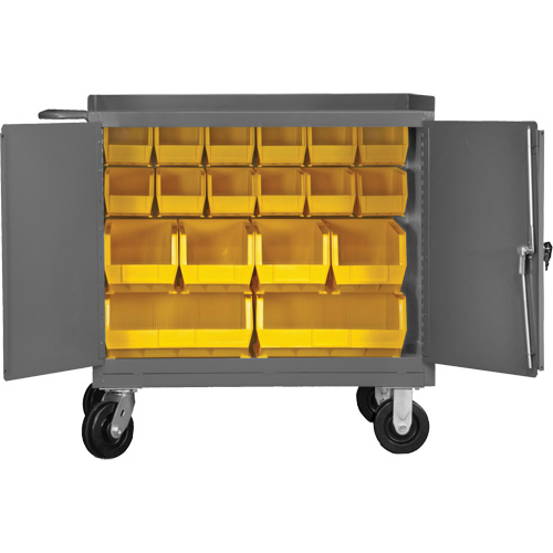 Armoire d'&eacute;tabli mobile avec bacs, Acier Surface Groupe Generik