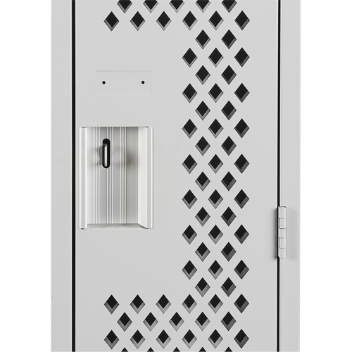 Casiers Clean Line, 12" x 12" x 72", Acier, Gris, Rivet (assembl&eacute;), Perfor&eacute; Groupe Generik