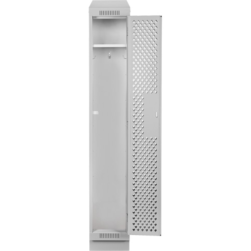 Casiers Clean Line, 12" x 15" x 82", Acier, Gris, Rivet (assembl&eacute;), Perfor&eacute; Groupe Generik