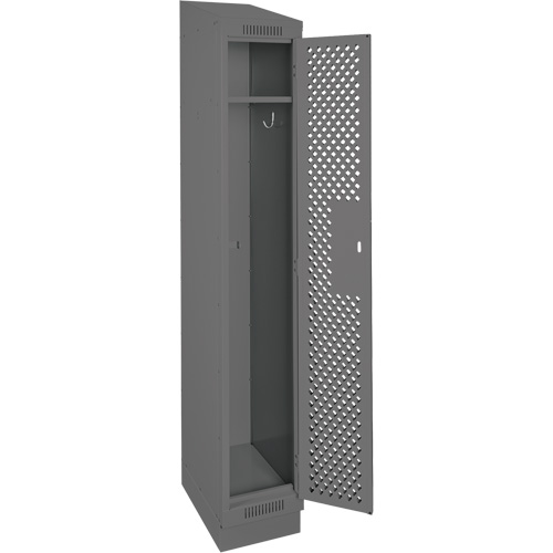 Casiers Clean Line, 12" x 15" x 82", Acier, Charbon, Rivet (assembl&eacute;), Perfor&eacute; Groupe Generik