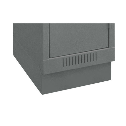 Clean Line Economy Lockers Recessed Base, 4 Banks, 4" H x 48" W x 18" D, Steel Groupe Generik