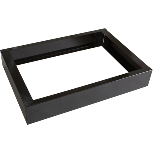 All-Welded Concorde - Heavy-Duty Lockers Recessed Base, 2 Banks, 4" H x 24" W x 17" D, Black, Steel Groupe Generik