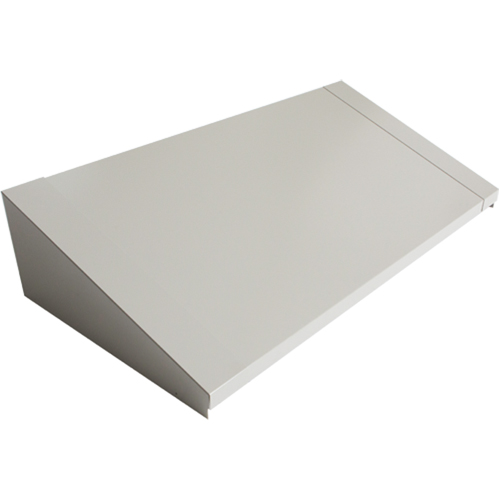 Dessus inclin&eacute; pour casiers robustes enti&egrave;rement soud&eacute; Concorde, Bloc de 3, 18" p x 36" la x 6" ha, Gris, Acier Groupe Generik