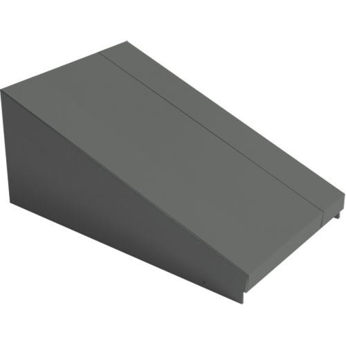 Dessus inclin&eacute; pour casiers robustes enti&egrave;rement soud&eacute; Concorde, Bloc de 1, 18" p x 12" la x 6" ha, Acier Groupe Generik
