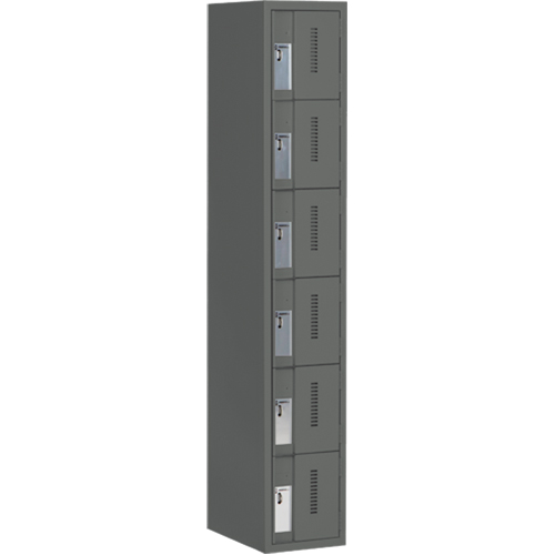 Casiers robustes Concorde, 6 niveaux, 12" x 18" x 72", Acier, Charbon, Soud&eacute; (assembl&eacute;) Groupe Generik