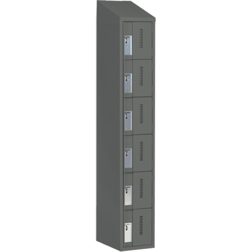 Casiers robustes Concorde, 6 niveaux, 12" x 18" x 78", Acier, Charbon, Soud&eacute; (assembl&eacute;) Groupe Generik