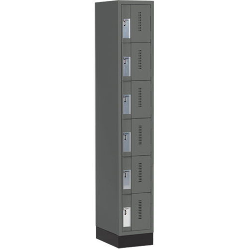 Casiers robustes Concorde, 6 niveaux, 12" x 18" x 76", Acier, Charbon, Soud&eacute; (assembl&eacute;) Groupe Generik