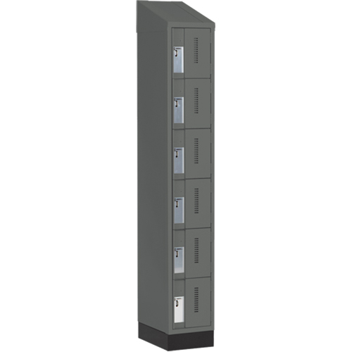 Casiers robustes Concorde, 6 niveaux, 12" x 18" x 82", Acier, Charbon, Soud&eacute; (assembl&eacute;) Groupe Generik