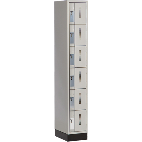 Casiers robustes Concorde, 6 niveaux, 12" x 18" x 76", Acier, Gris, Soud&eacute; (assembl&eacute;) Groupe Generik