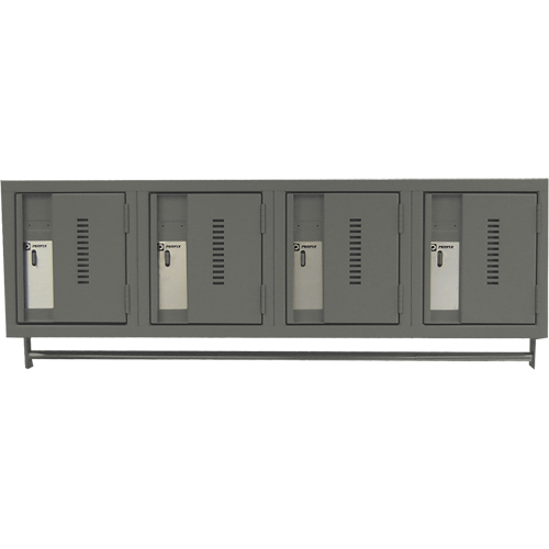 Casiers muraux robustes, Bloc de 4, 18" x 12" x 12", Acier Groupe Generik