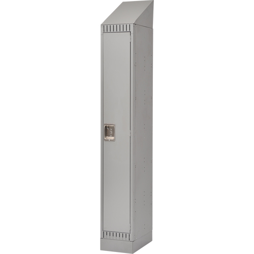 Lockers, 12" x 18" x 86", Steel, Grey, Knocked Down Groupe Generik