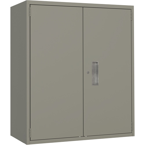 Armoire de rangement Lo-Boy, Acier, 2 Tablettes, 40" h x 36" la x 18" P, Gris Groupe Generik