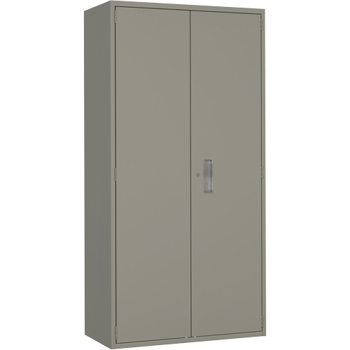 Armoire garde-robe, Acier, 36" la x 18" p x 72" h, Gris Groupe Generik