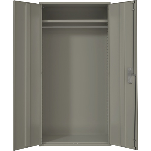 Armoire garde-robe, Acier, 36" la x 18" p x 72" h, Gris Groupe Generik